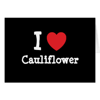 Me encanta la camiseta del corazón de Cauliflower