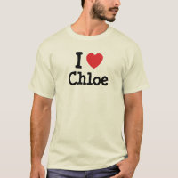 Me encanta la camiseta del corazón de Chloe