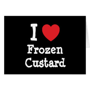 Me encanta la camiseta del corazón de Custard cong