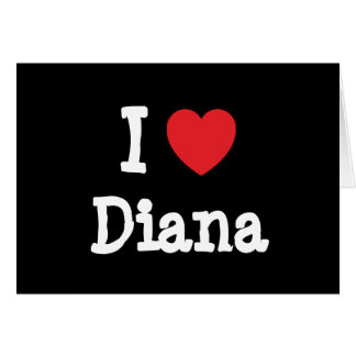 Me encanta la camiseta del corazón de Diana