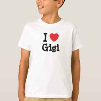 Me encanta la camiseta del corazón de Gigi