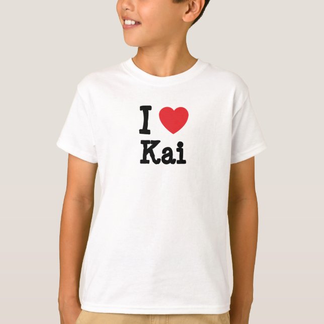 Me encanta la camiseta del corazón de Kai (Anverso)