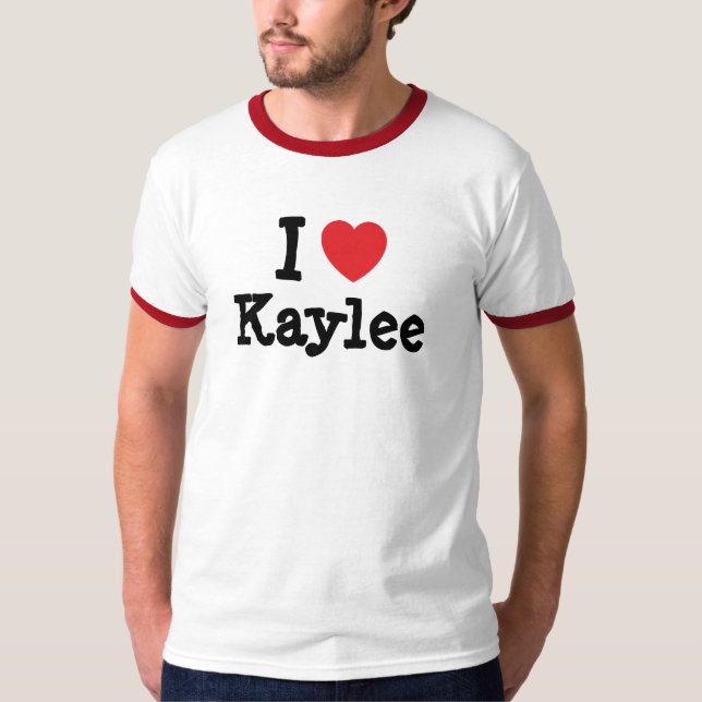 Me encanta la camiseta del corazón de Kaylee (Anverso)