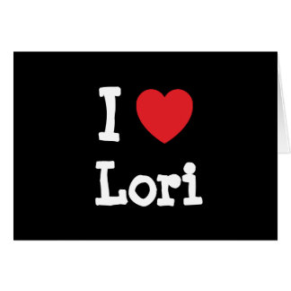 Me encanta la camiseta del corazón de Lori