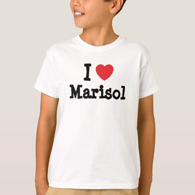 Me encanta la camiseta del corazón de Marisol (Anverso)