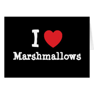 Me encanta la camiseta del corazón de Marshmallow