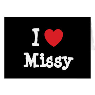 Me encanta la camiseta del corazón de Missy