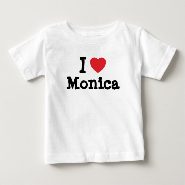 Me encanta la camiseta del corazón de Mónica (Anverso)