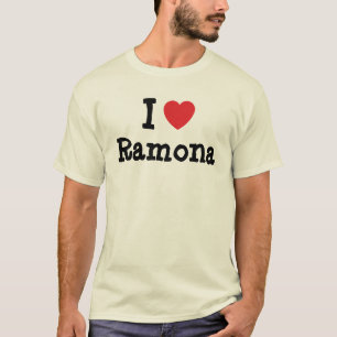 Me encanta la camiseta del corazón de Ramona