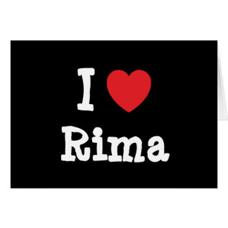 Me encanta la camiseta del corazón de Rima