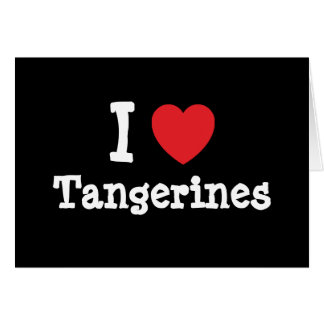 Me encanta la camiseta del corazón de Tangerines