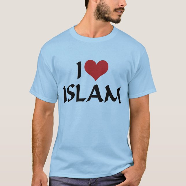 Me encanta la camiseta del Islam (Anverso)