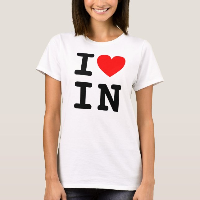 Me encanta la camiseta IN (Anverso)