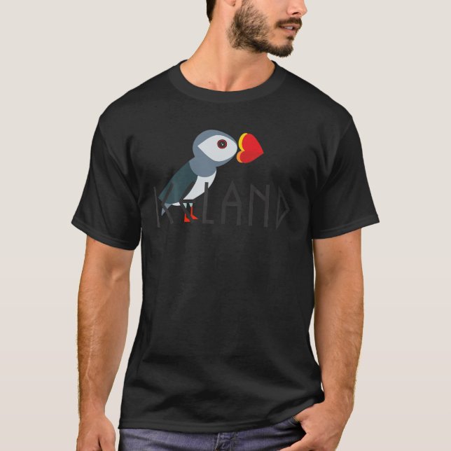 Me encanta la camiseta islandesa Puffin Gift (Anverso)