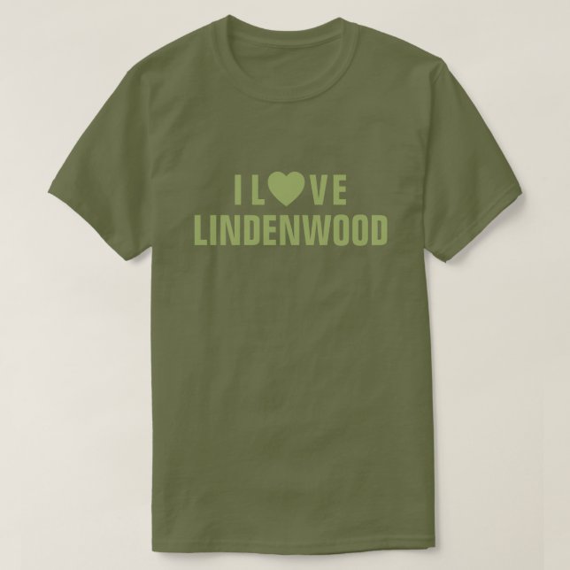 Me encanta la camiseta Lindenwood™ (Diseño del anverso)