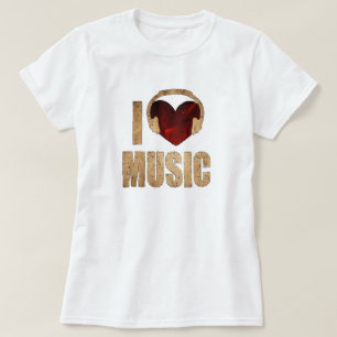 Me encanta la camiseta musical