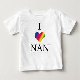 ME ENCANTA LA Camiseta NAN RAINBOW HEART Baby