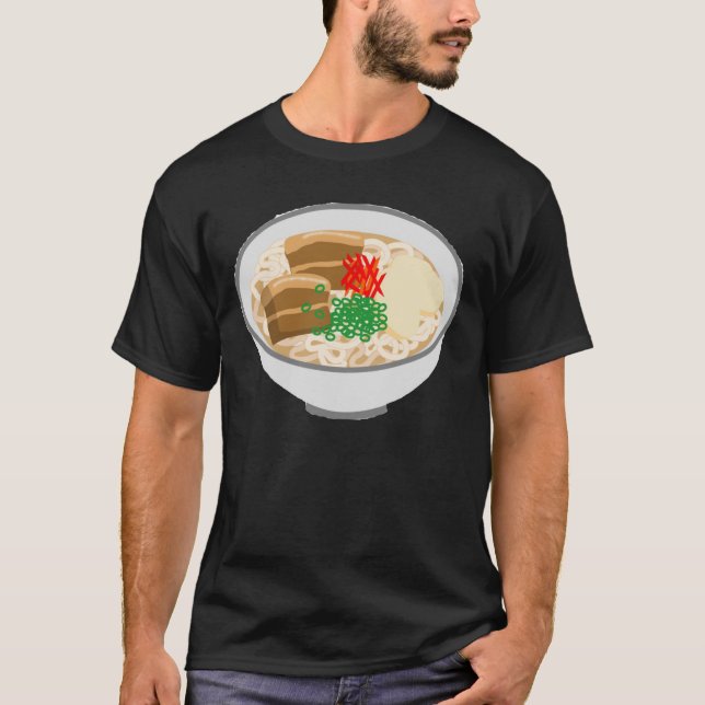 Me encanta la camiseta soba (comida japonesa/okina (Anverso)