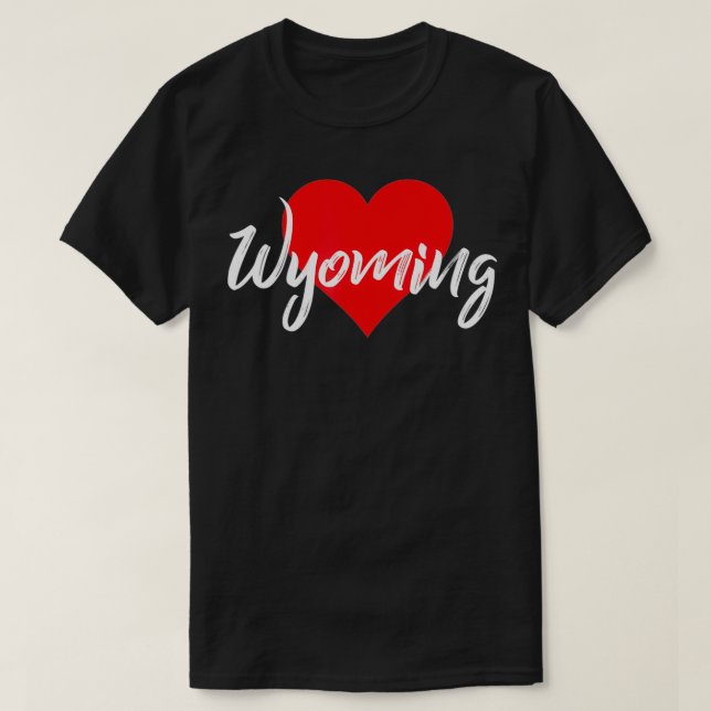 Me encanta la camiseta Wyoming para mujeres Wyomin (Diseño del anverso)