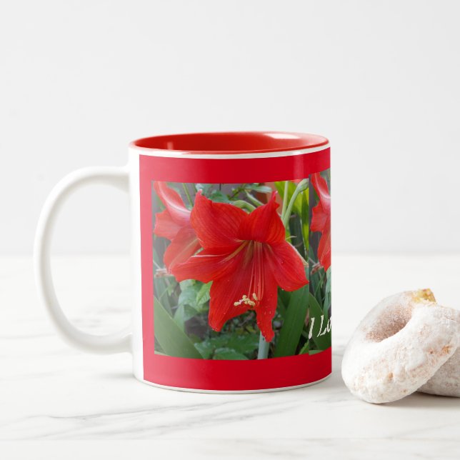 Me encanta la Copa de las Flores de Amaryllis (Con donut)