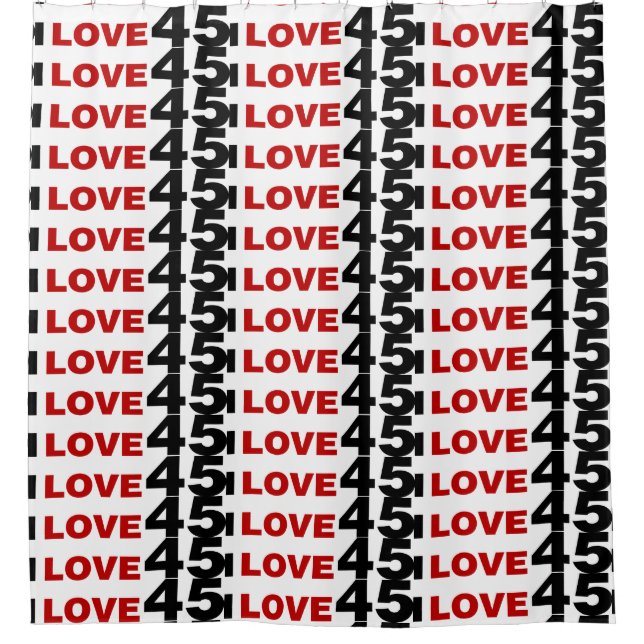 Me encanta la cortina de ducha 45 (Anverso)