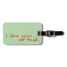 Me encanta la etiqueta de equipaje CISV