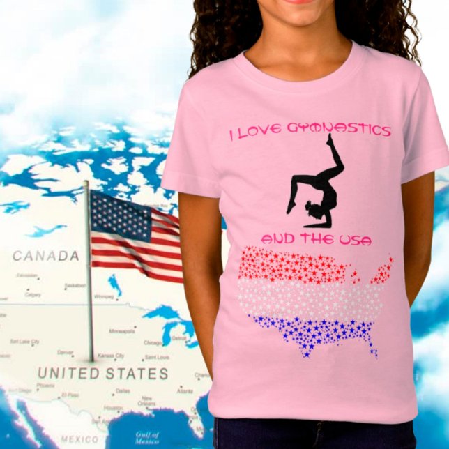 Me encanta la gimnasia y la camiseta de EE.UU. (Subido por el creador)