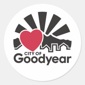 Me encanta la hoja de Pegatinas de Goodyear