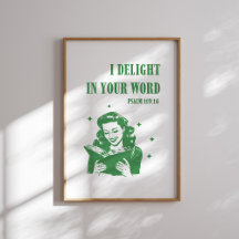 Me encanta la impresión cristiana retro verde en t