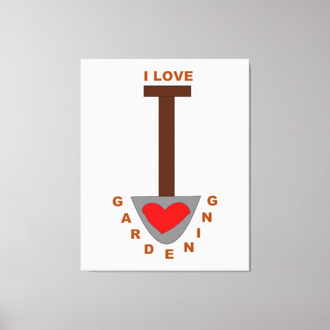 Me encanta la impresión de lienzos de tela de past (Anverso)