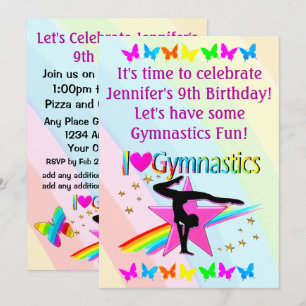 ME ENCANTA LA INVITACIÓN DEL CUMPLEAÑOS DE GIMNASI