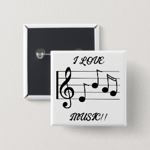 ¡ME ENCANTA LA MÚSICA! Botón