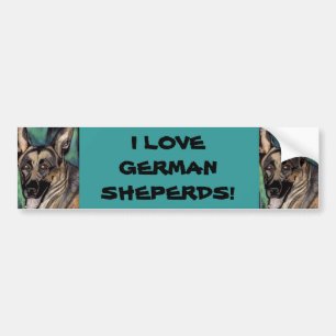 ME ENCANTA LA pegatina del parachoques ALEMÁN SHEP
