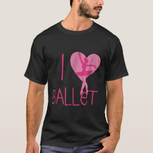 Me encanta la pelota de camisetas de ballet clase 