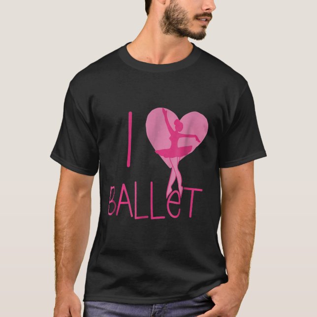 Me encanta la pelota de camisetas de ballet clase  (Anverso)
