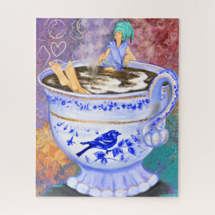 Me encanta la pintura de rompecabezas de Chica de 