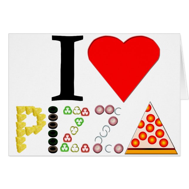 Me encanta la pizza (Anverso (Horizontal))
