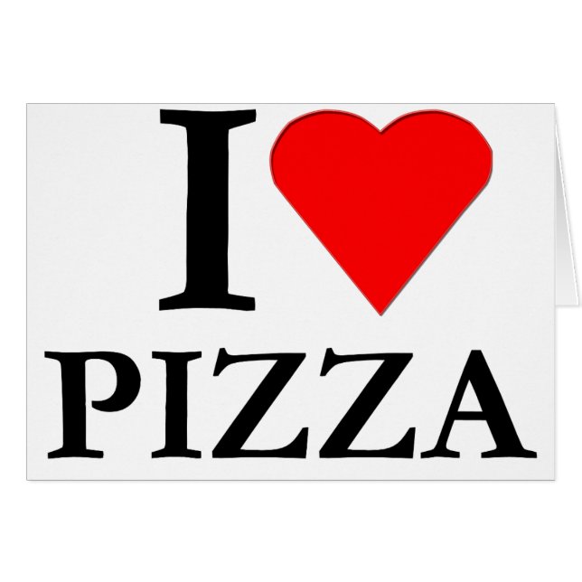 Me encanta la pizza (Anverso (Horizontal))