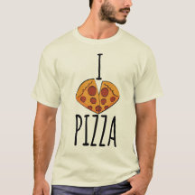 ¡Me encanta la pizza! Camiseta