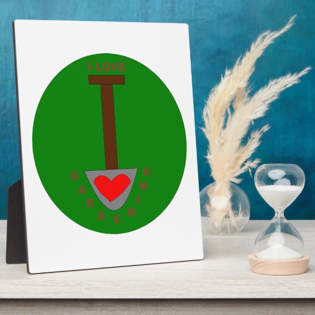 Me encanta la placa de jardinería (Lado)