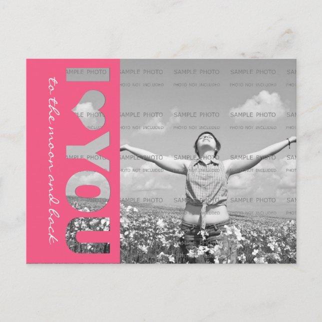 Me encanta la plantilla de postales de fotos perso (Anverso)