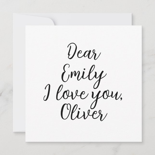 Me encanta la plantilla de texto (Anverso)