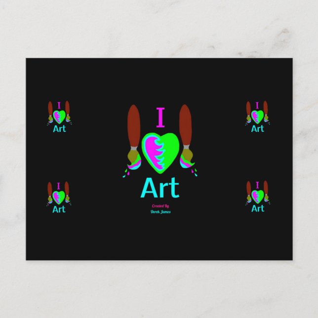 Me encanta la postal de arte (Anverso)