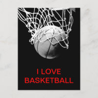 Me encanta la postal de básquetbol