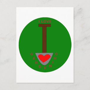 Me encanta la postal de jardinería