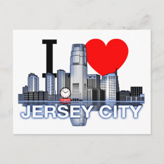 Me encanta la postal de la ciudad de Jersey