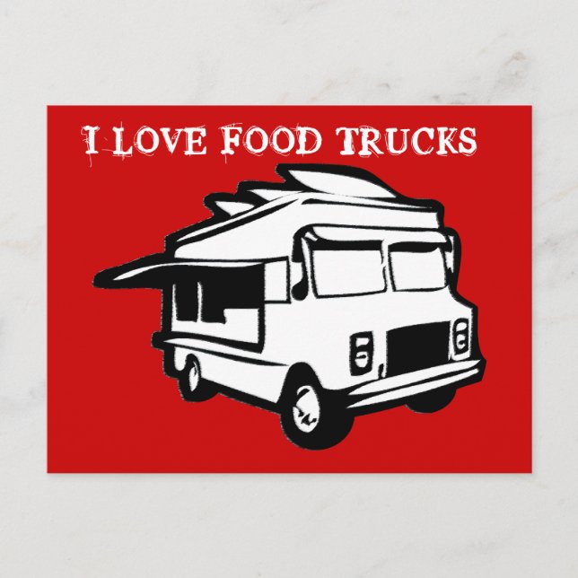 Me encanta la postal de los food trucks (Anverso)