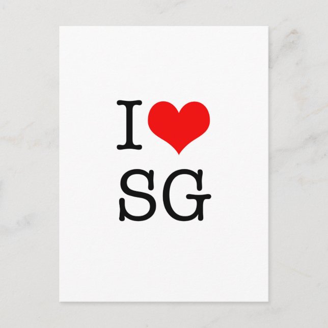 ME ENCANTA la postal SG (retrato) (Anverso)