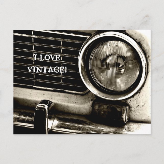 Me encanta la postal vintage (Anverso)
