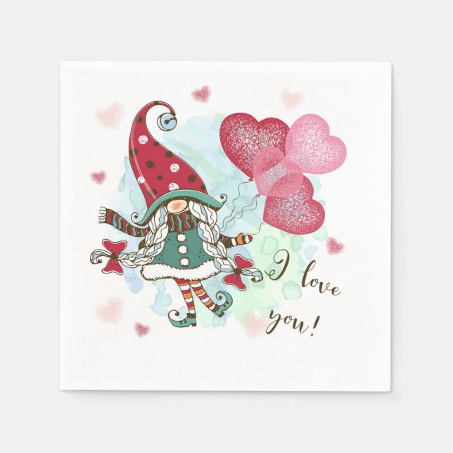 Me encanta la servilleta de papel (Anverso)